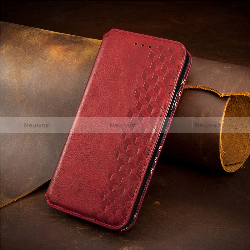 Leather Case Stands Flip Cover Holder S09D for Huawei Honor 70 Lite 5G