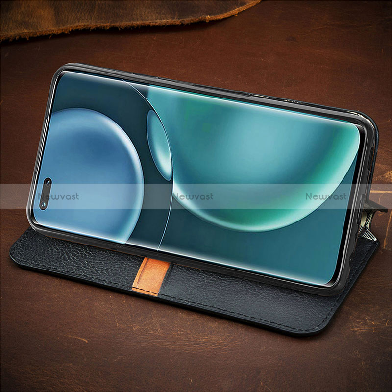 Leather Case Stands Flip Cover Holder S09D for Huawei Honor Magic4 Pro 5G