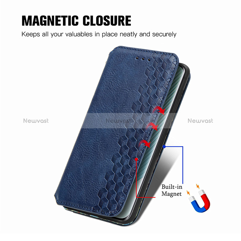 Leather Case Stands Flip Cover Holder S09D for Huawei Honor Magic5 Pro 5G