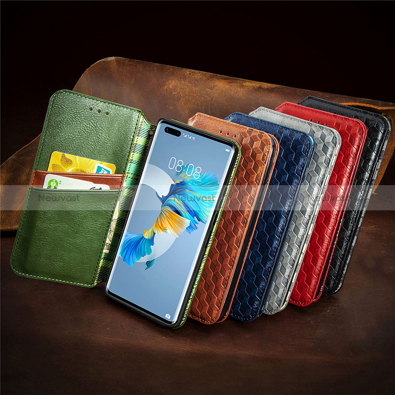 Leather Case Stands Flip Cover Holder S09D for Huawei Mate 40 Pro