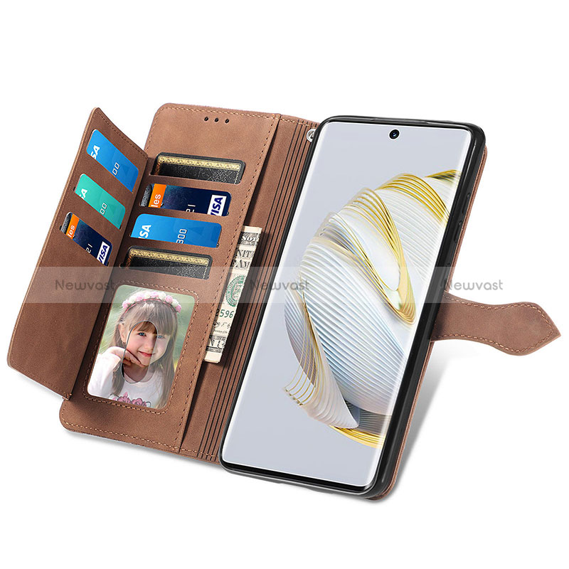 Leather Case Stands Flip Cover Holder S09D for Huawei Nova 10