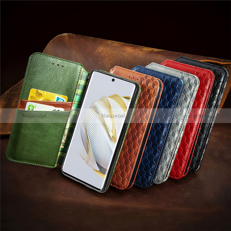 Leather Case Stands Flip Cover Holder S09D for Huawei Nova 10 SE