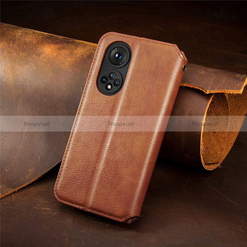 Leather Case Stands Flip Cover Holder S09D for Huawei Nova 9