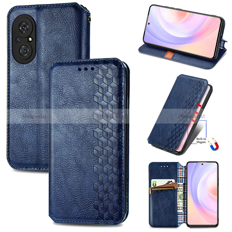 Leather Case Stands Flip Cover Holder S09D for Huawei Nova 9 SE