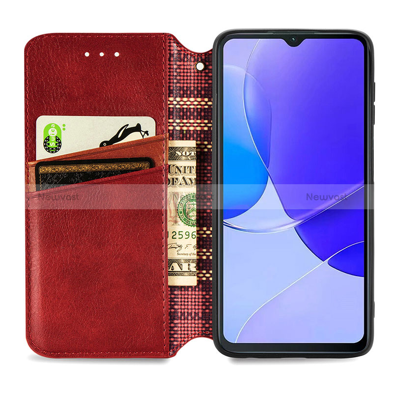 Leather Case Stands Flip Cover Holder S09D for Huawei Nova Y91