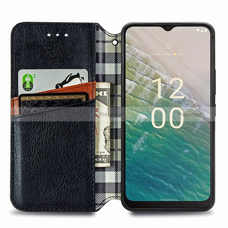 Leather Case Stands Flip Cover Holder S09D for Nokia C210