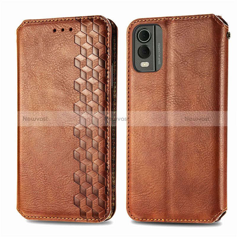 Leather Case Stands Flip Cover Holder S09D for Nokia C32