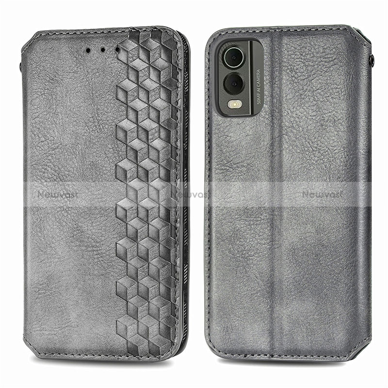 Leather Case Stands Flip Cover Holder S09D for Nokia C32