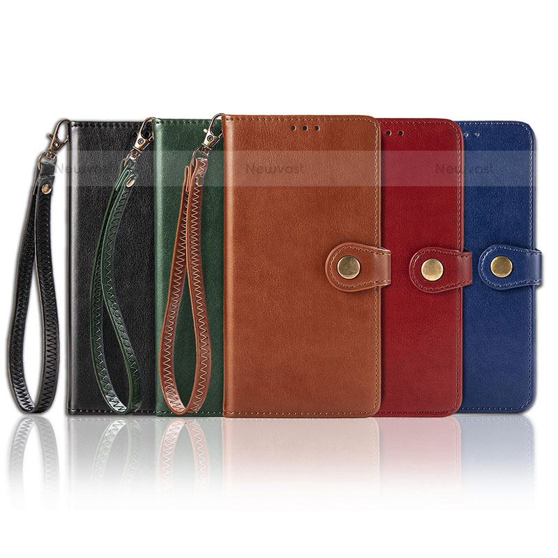 Leather Case Stands Flip Cover Holder S09D for Samsung Galaxy S22 5G