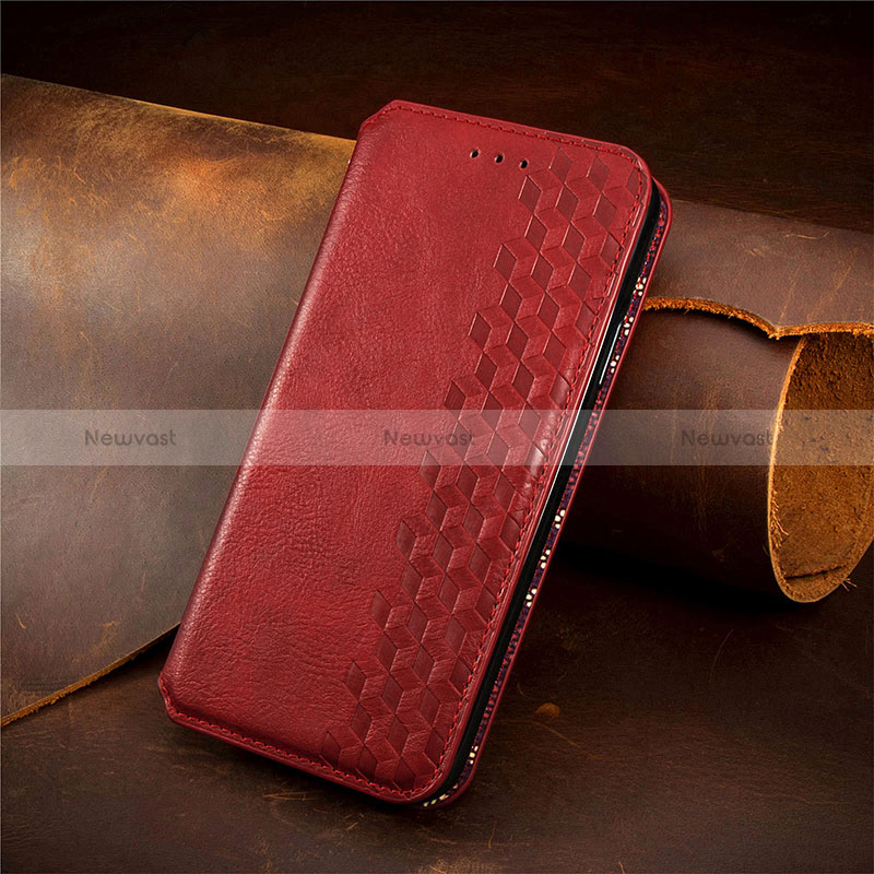 Leather Case Stands Flip Cover Holder S09D for Sharp Aquos wish3
