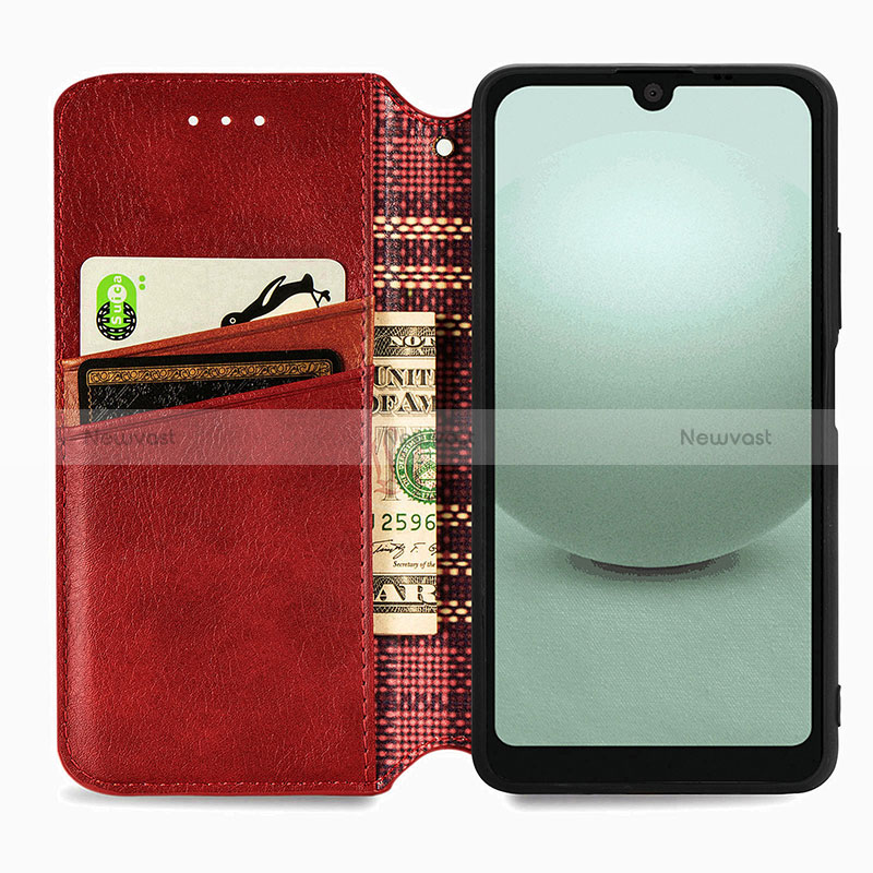 Leather Case Stands Flip Cover Holder S09D for Sharp Aquos wish3