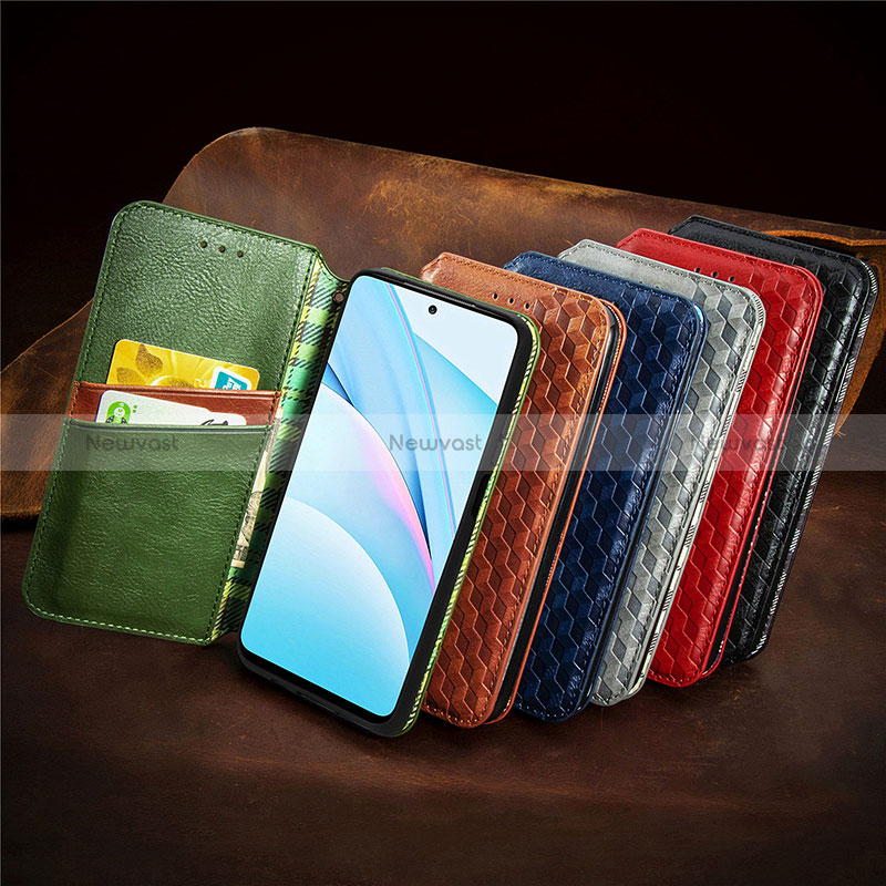 Leather Case Stands Flip Cover Holder S09D for Xiaomi Mi 10i 5G