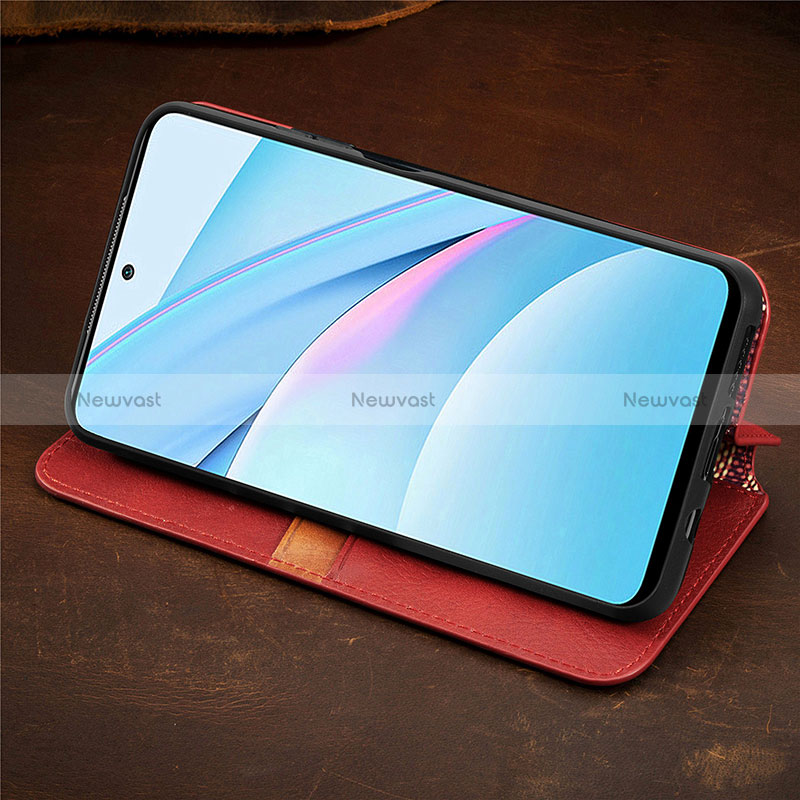 Leather Case Stands Flip Cover Holder S09D for Xiaomi Mi 10i 5G