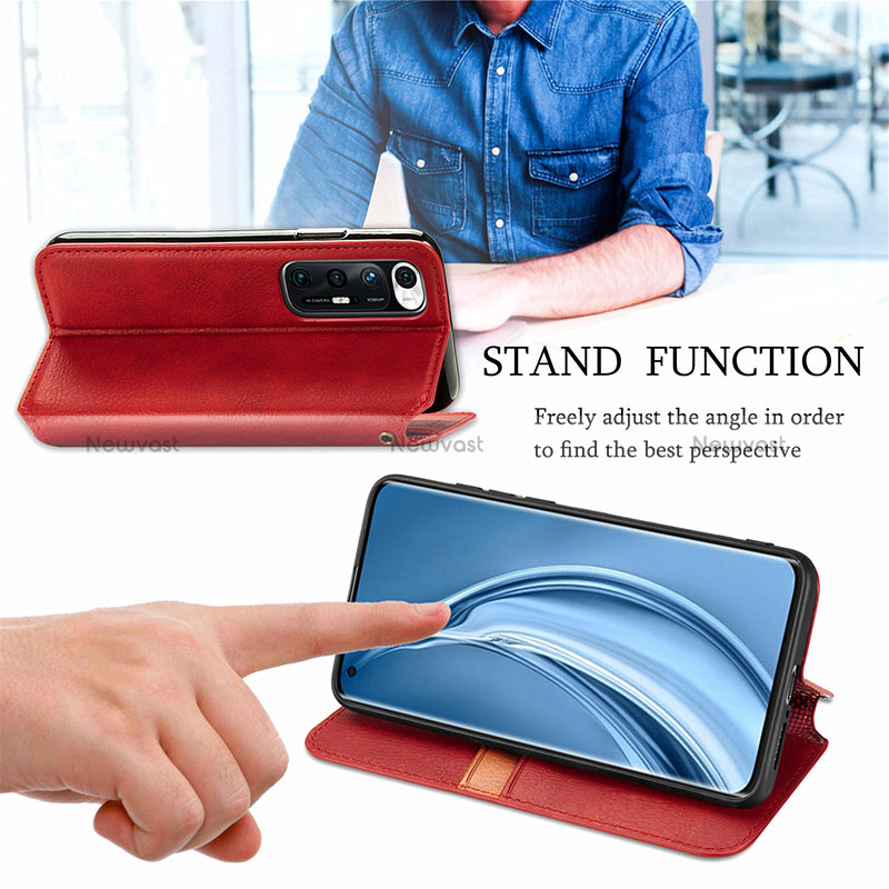 Leather Case Stands Flip Cover Holder S09D for Xiaomi Mi 10S 5G