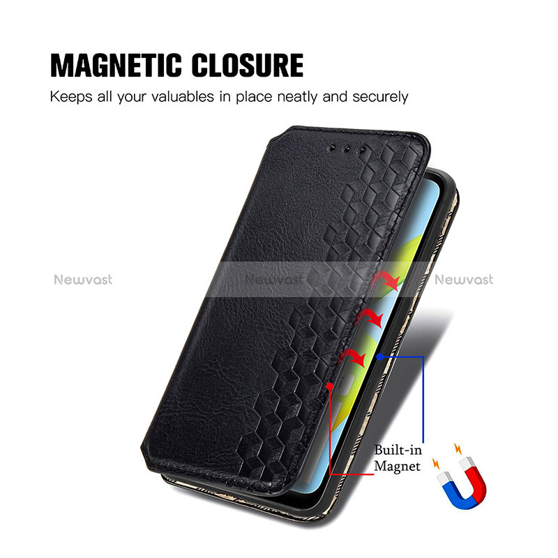 Leather Case Stands Flip Cover Holder S09D for Xiaomi Poco C50