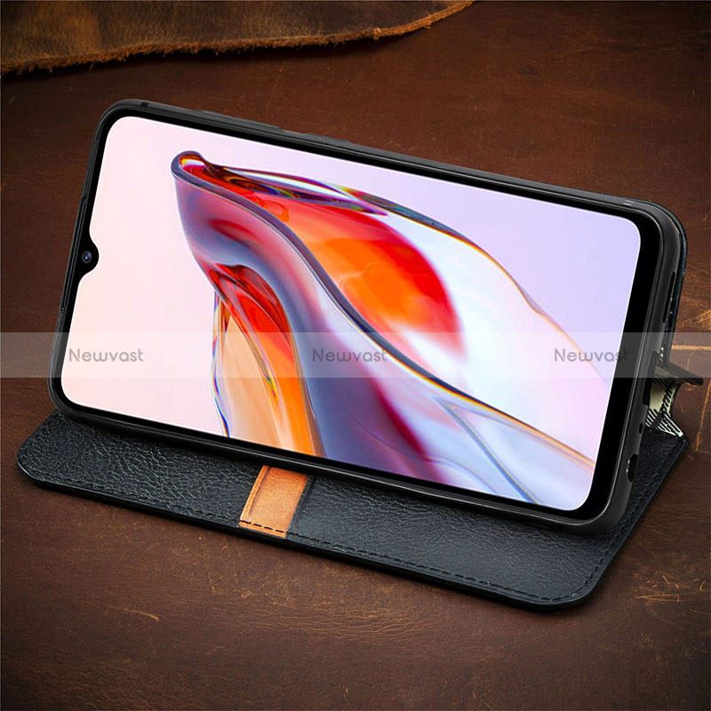 Leather Case Stands Flip Cover Holder S09D for Xiaomi Poco C55