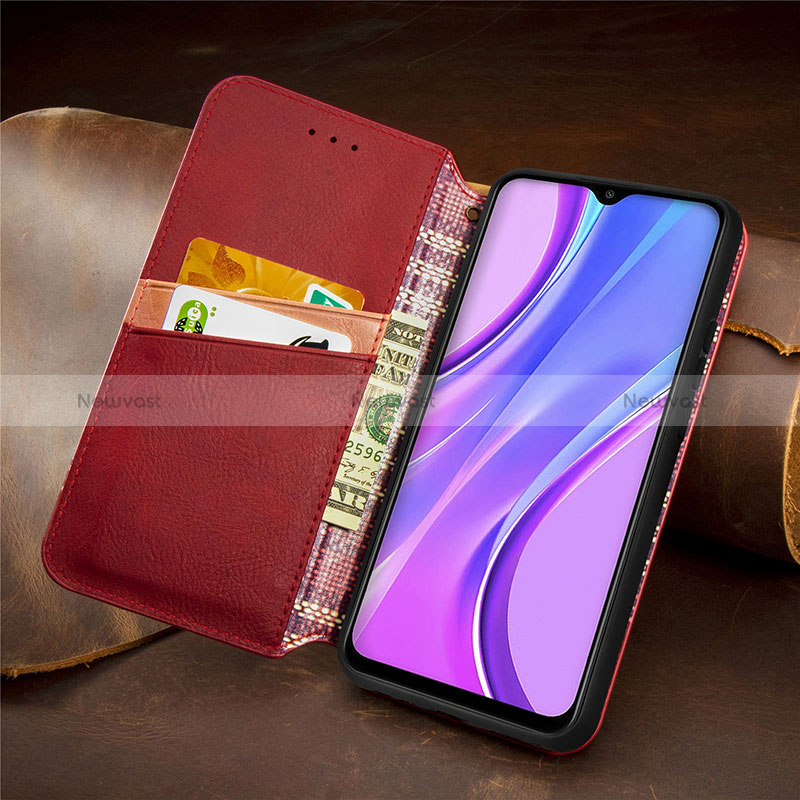 Leather Case Stands Flip Cover Holder S09D for Xiaomi Poco M2