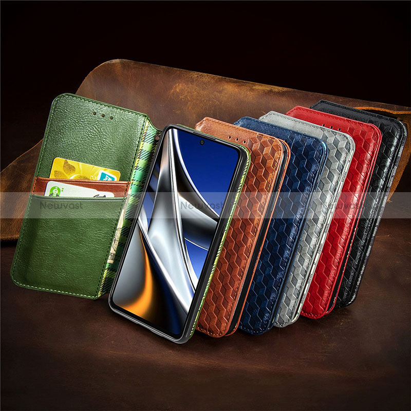 Leather Case Stands Flip Cover Holder S09D for Xiaomi Poco X4 Pro 5G