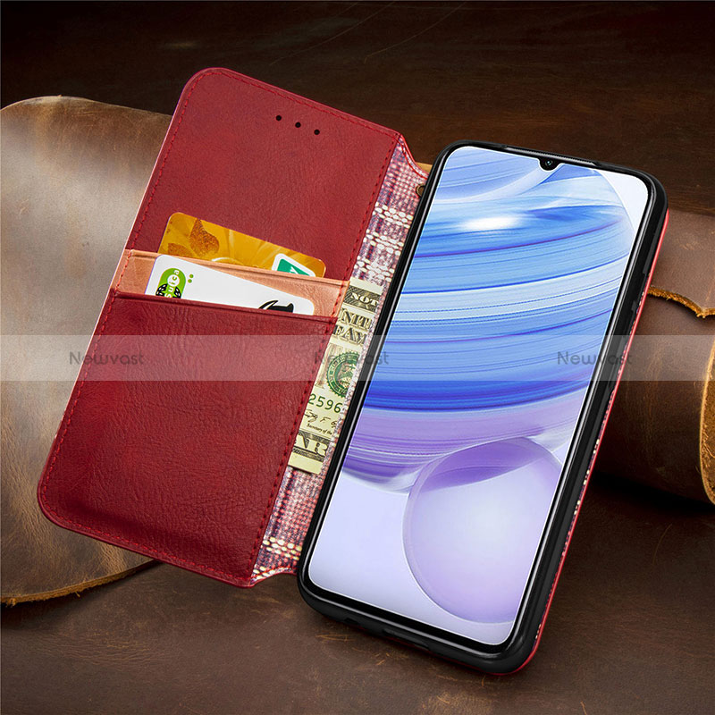 Leather Case Stands Flip Cover Holder S09D for Xiaomi Redmi 10X Pro 5G