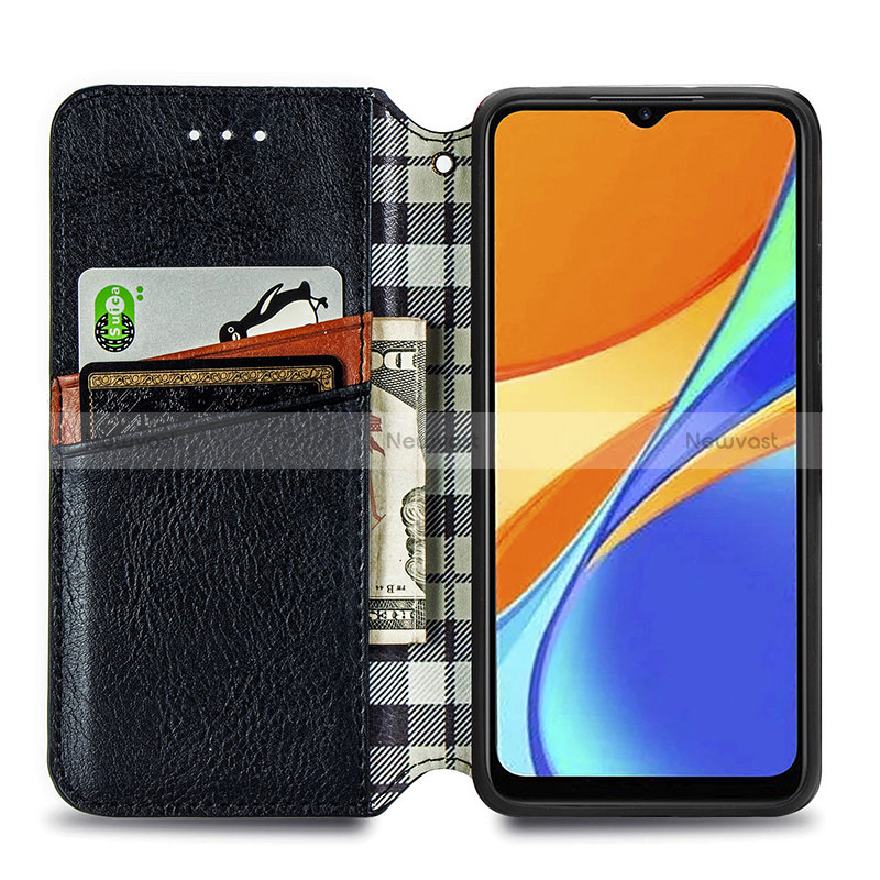 Leather Case Stands Flip Cover Holder S09D for Xiaomi Redmi 9 Activ