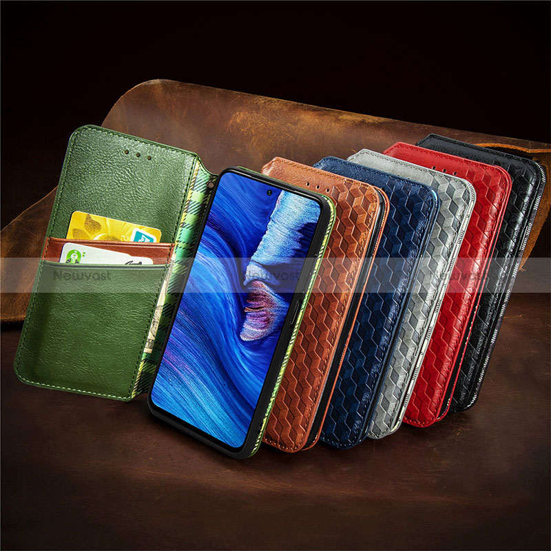 Leather Case Stands Flip Cover Holder S09D for Xiaomi Redmi Note 11 SE 5G