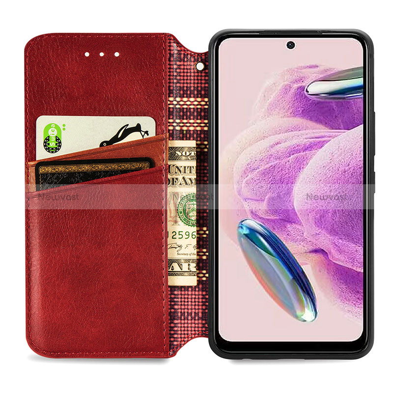 Leather Case Stands Flip Cover Holder S09D for Xiaomi Redmi Note 12S