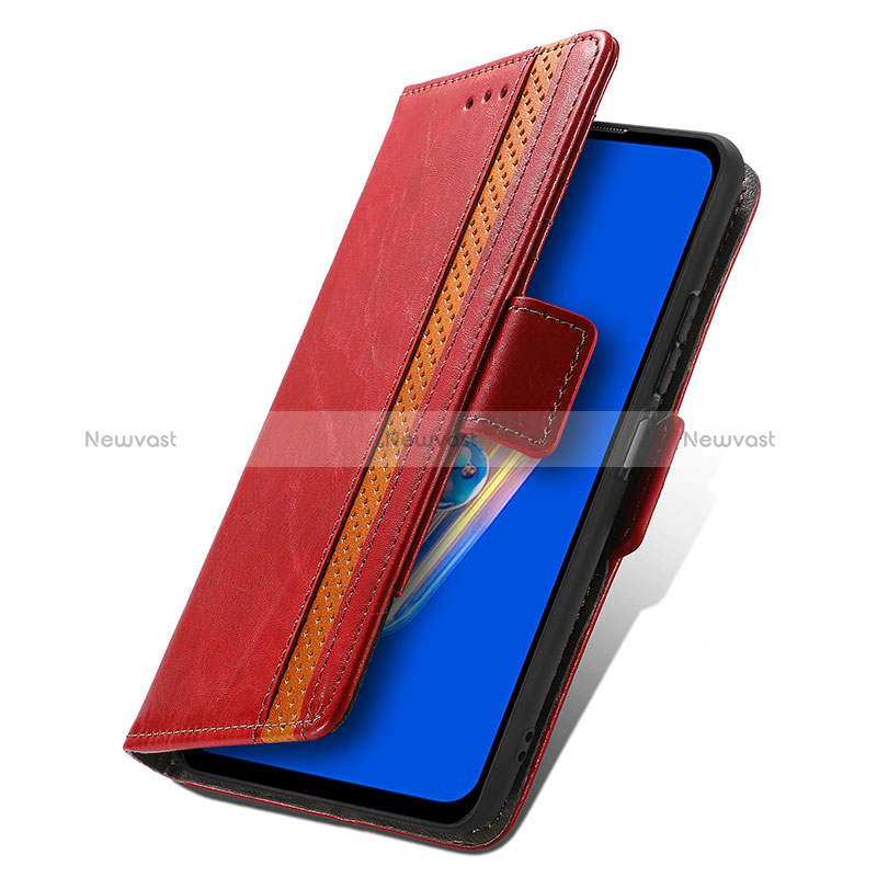 Leather Case Stands Flip Cover Holder S10D for Asus Zenfone 9