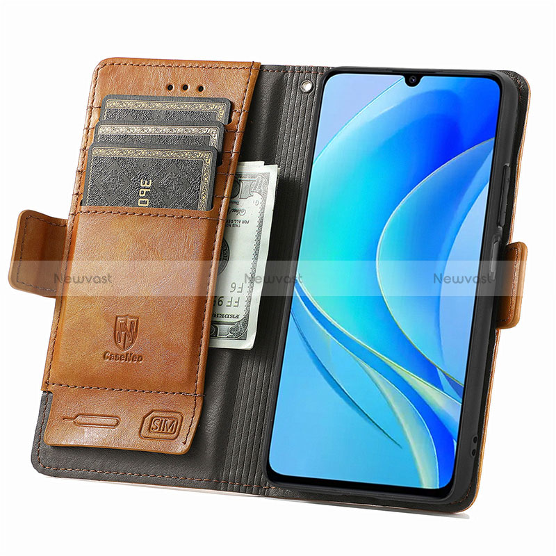 Leather Case Stands Flip Cover Holder S10D for Huawei Enjoy 50