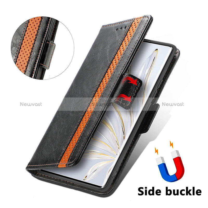 Leather Case Stands Flip Cover Holder S10D for Huawei Honor 70 5G