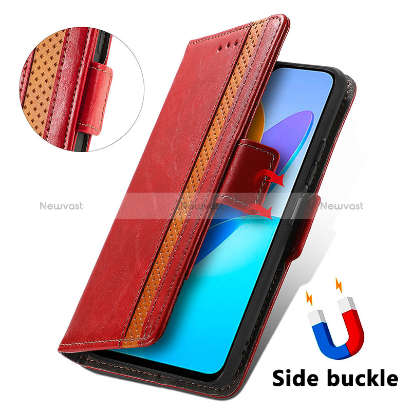 Leather Case Stands Flip Cover Holder S10D for Huawei Honor X6 5G