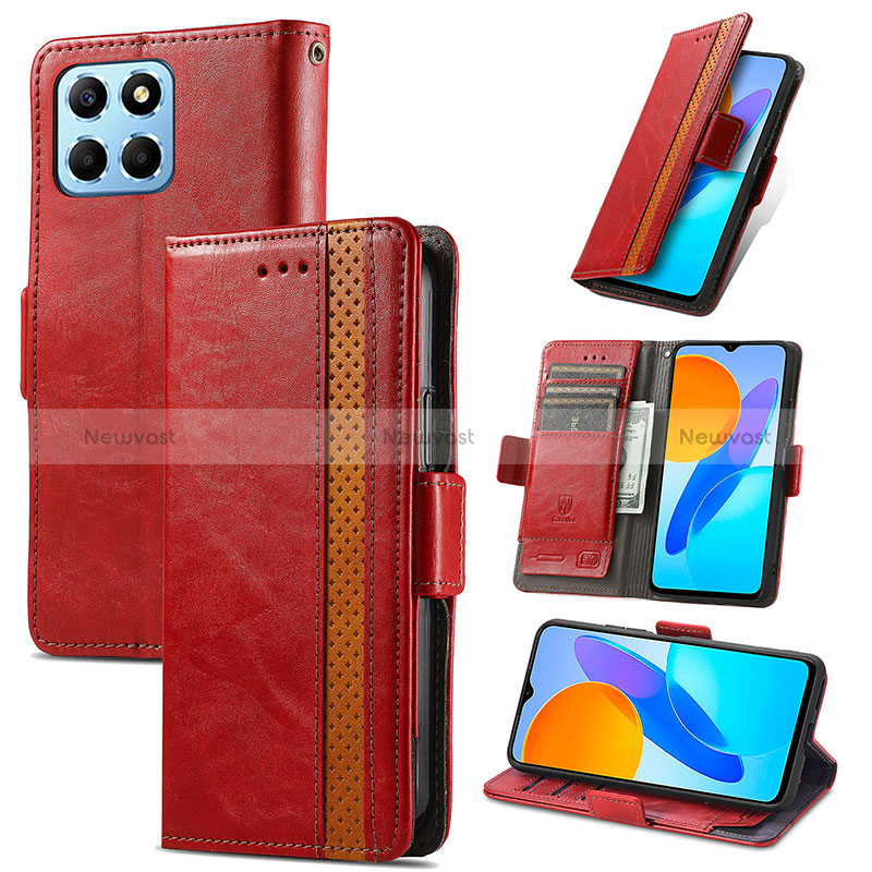 Leather Case Stands Flip Cover Holder S10D for Huawei Honor X6