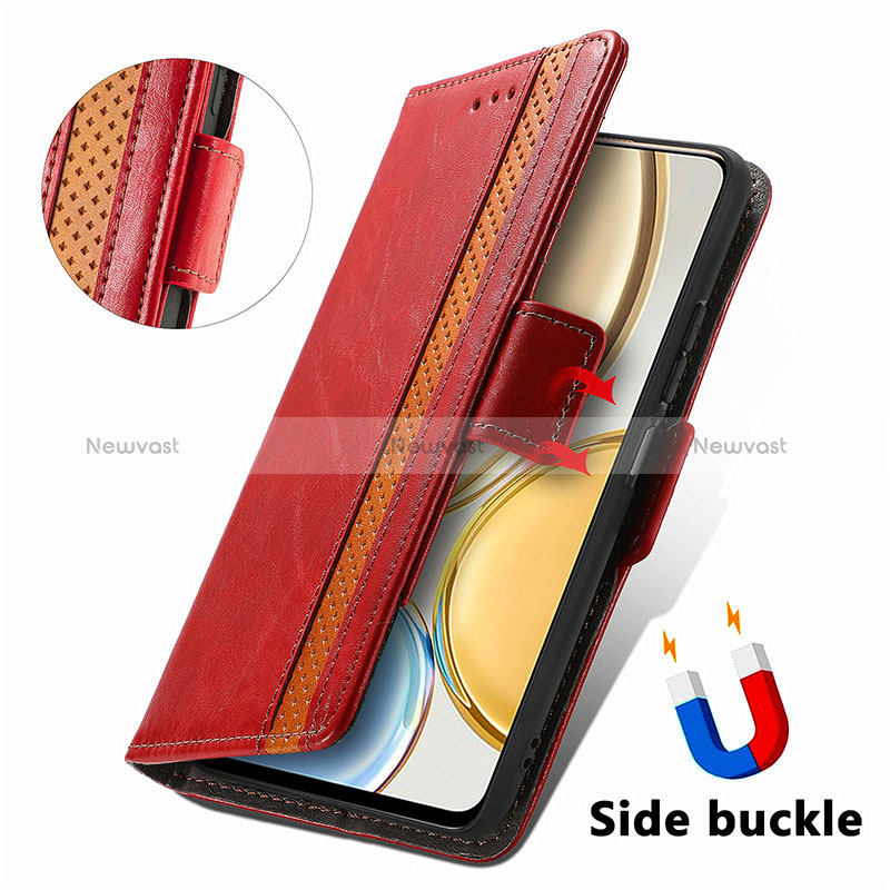 Leather Case Stands Flip Cover Holder S10D for Huawei Honor X9 5G