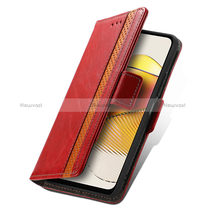 Leather Case Stands Flip Cover Holder S10D for Motorola Moto G73 5G