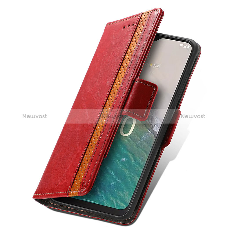 Leather Case Stands Flip Cover Holder S10D for Nokia C210