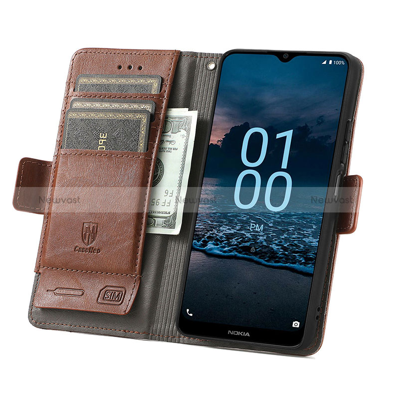 Leather Case Stands Flip Cover Holder S10D for Nokia G100