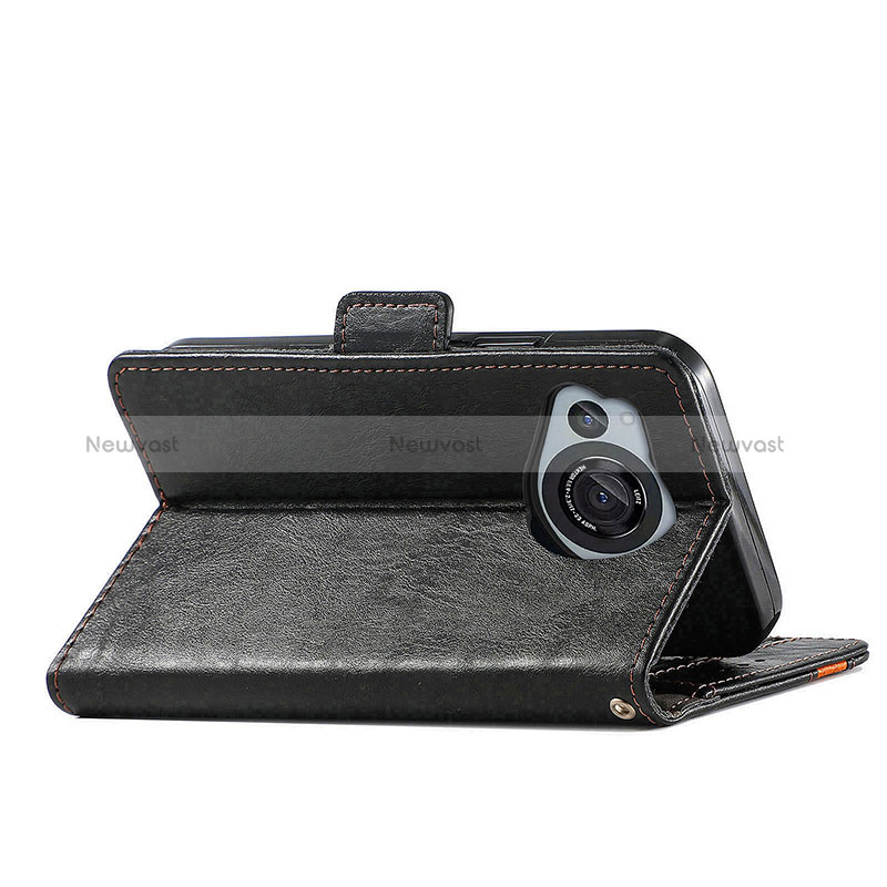 Leather Case Stands Flip Cover Holder S10D for Sharp Aquos R8