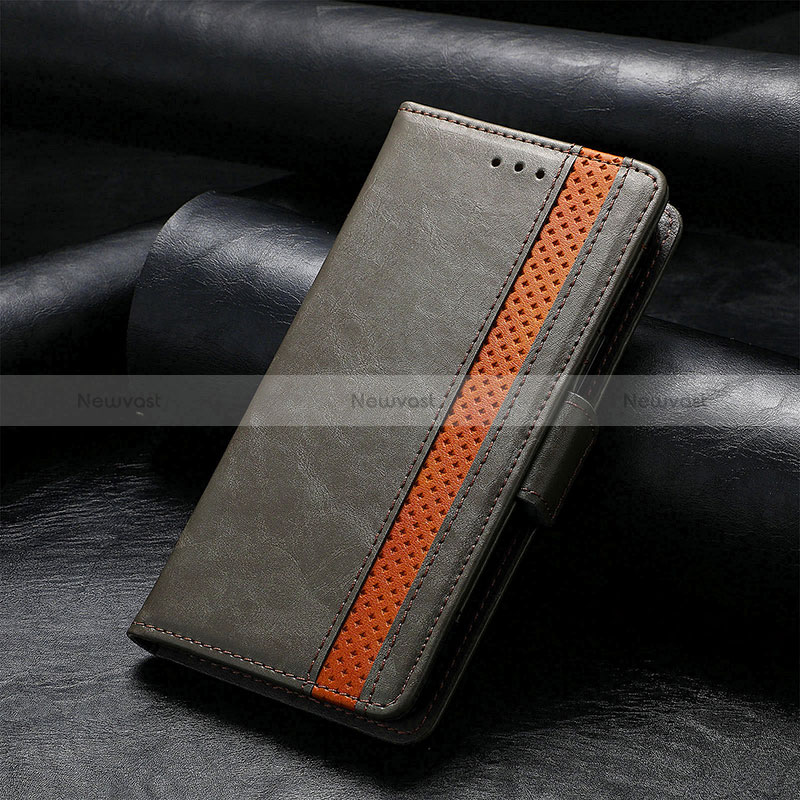 Leather Case Stands Flip Cover Holder S10D for Sharp Aquos R8s Pro