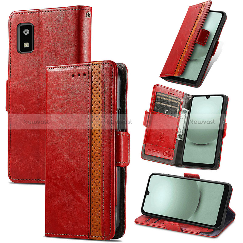 Leather Case Stands Flip Cover Holder S10D for Sharp Aquos wish3