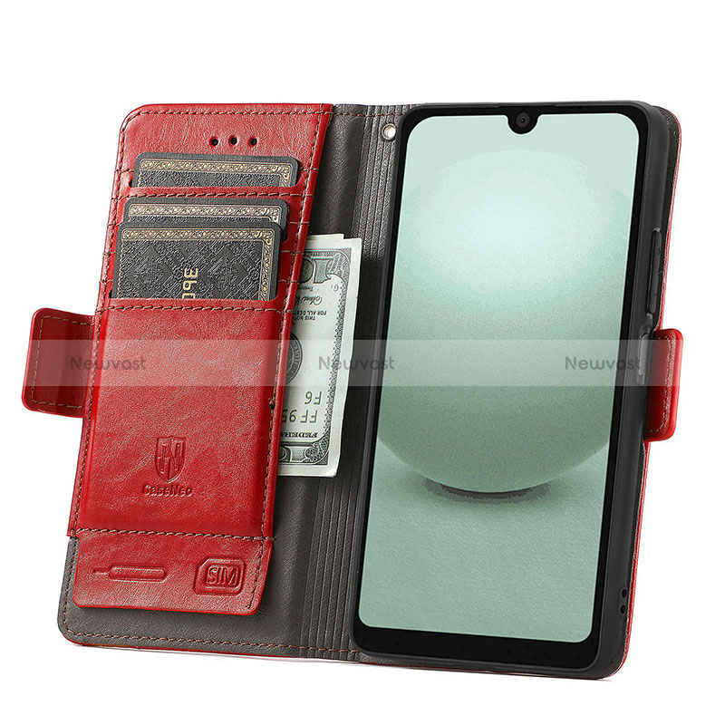 Leather Case Stands Flip Cover Holder S10D for Sharp Aquos wish3