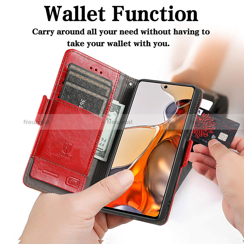 Leather Case Stands Flip Cover Holder S10D for Xiaomi Mi 11T Pro 5G