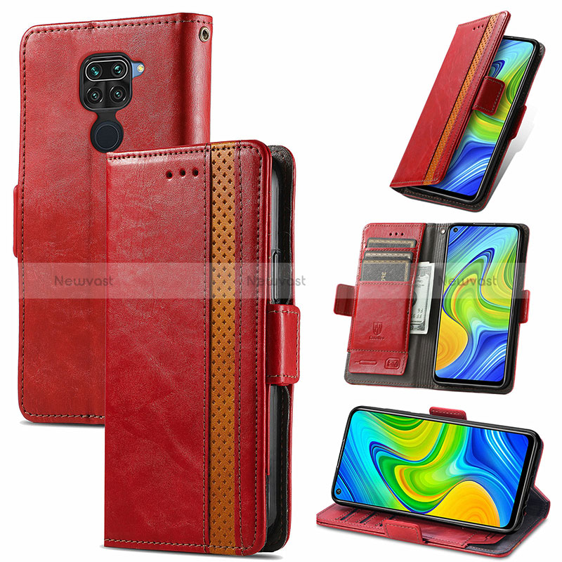 Leather Case Stands Flip Cover Holder S10D for Xiaomi Redmi 10X 4G