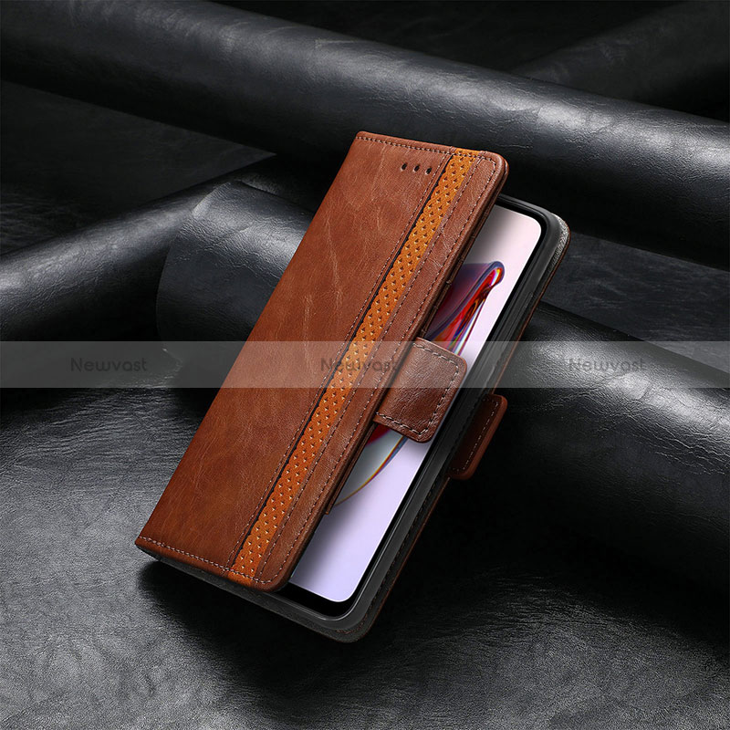 Leather Case Stands Flip Cover Holder S10D for Xiaomi Redmi 12C 4G