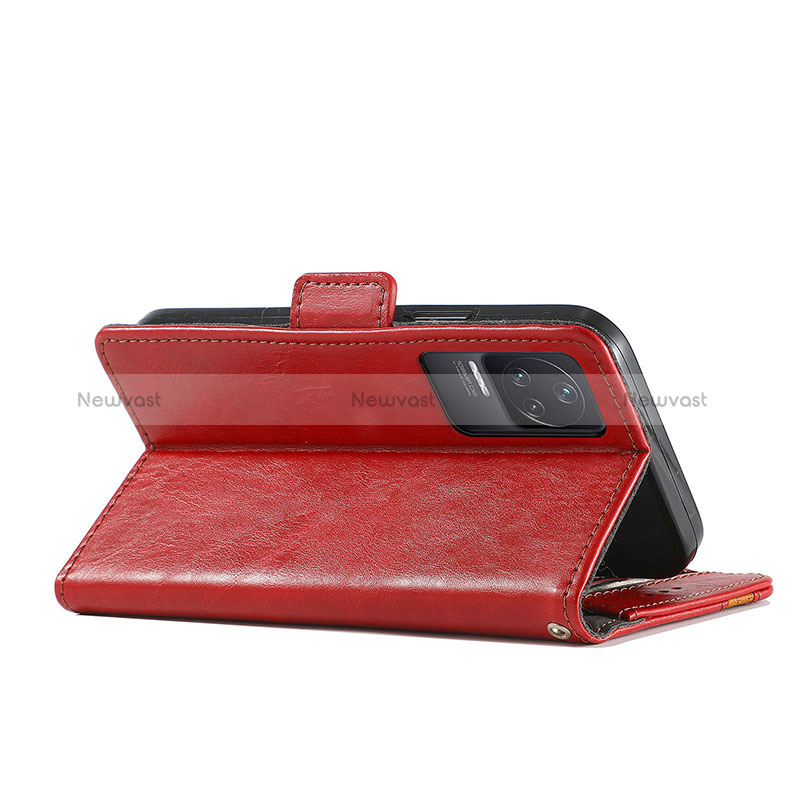 Leather Case Stands Flip Cover Holder S10D for Xiaomi Redmi K50 5G