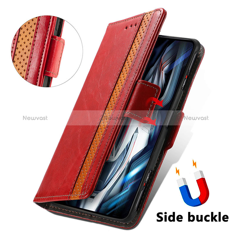 Leather Case Stands Flip Cover Holder S10D for Xiaomi Redmi K50 Gaming AMG F1 5G