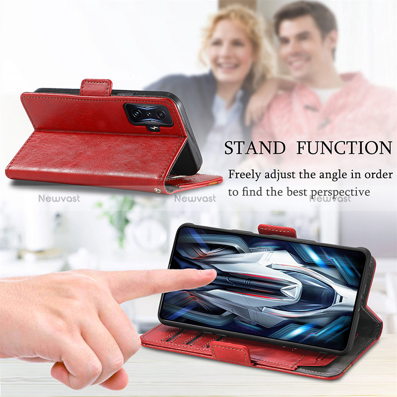 Leather Case Stands Flip Cover Holder S10D for Xiaomi Redmi K50 Gaming AMG F1 5G