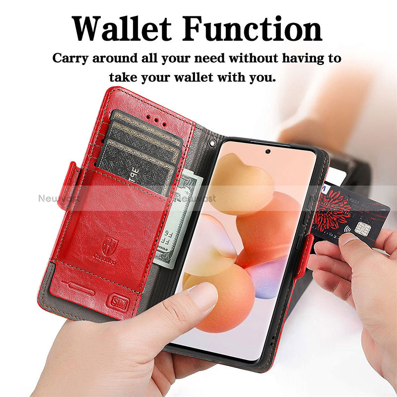 Leather Case Stands Flip Cover Holder S10D for Xiaomi Redmi K50 Ultra 5G