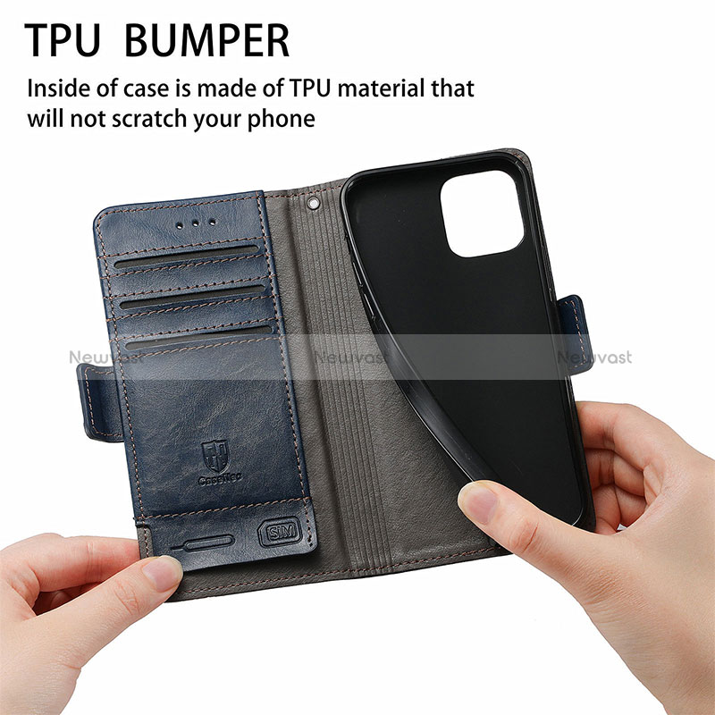 Leather Case Stands Flip Cover Holder S10D for Xiaomi Redmi Note 10 Pro Max