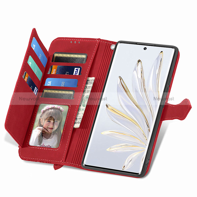 Leather Case Stands Flip Cover Holder S11D for Huawei Honor 70 5G