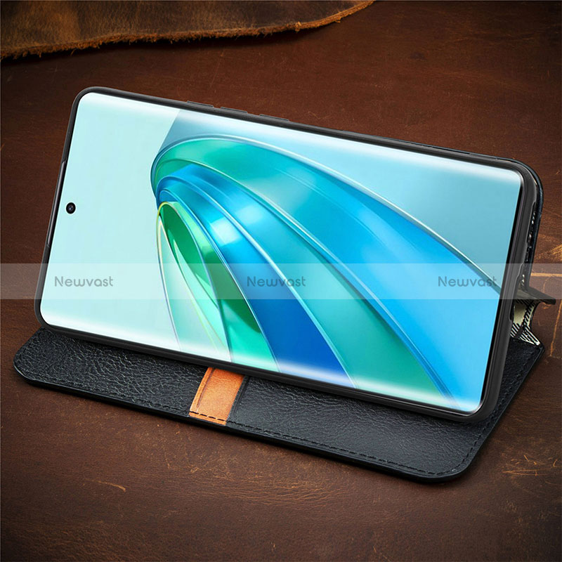 Leather Case Stands Flip Cover Holder S11D for Huawei Honor X9a 5G