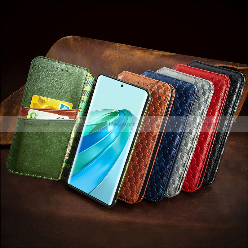 Leather Case Stands Flip Cover Holder S11D for Huawei Honor X9a 5G